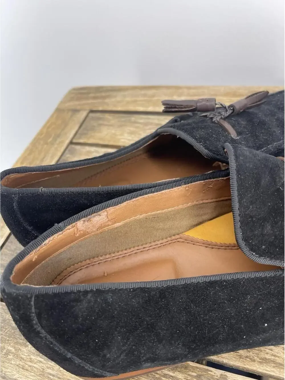 ALDO‎ Navy Suede Tassel Loafers Men’s US8 EU41
